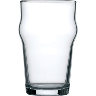 Winware 48 temperato Nonic Half Pint Glasses (Classic impilabile Birra)