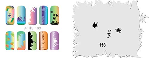 Pochoir nail art Aérographe JFH010-193