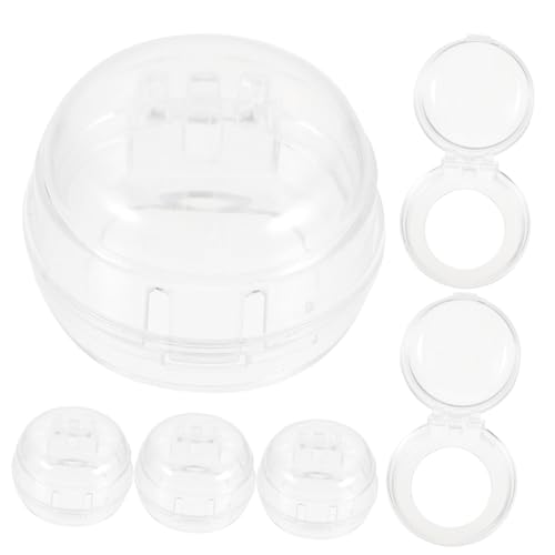 Beaupretty 6 piezas Protector para Perillas de Estufa Gas Seguridad Infantil Botón Horno Transparente para Electrodomésticos Domésticos