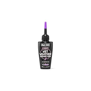 Muc-Off E-Bike Wet Chain Smeermiddel, 50 milliliter, premium elektrische fietskettingsglijmiddel met UV-Tracer Dye…