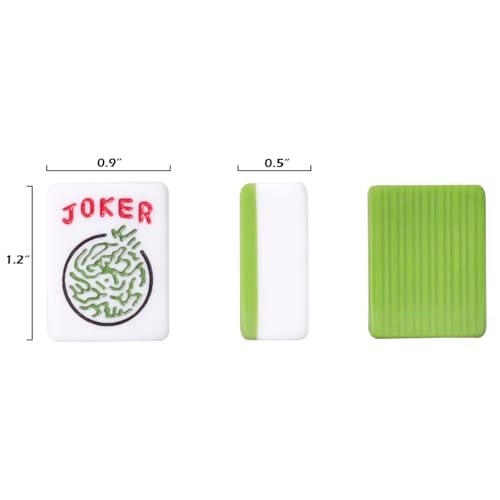 GUSTARIA American Mahjong Game Set for Enthusiasts, Complete Tile Set with Green Carrying Bag
| GUSTARIA American Mahjong Game Set, 166 Green Tiles for Beginners and Experts
| GUSTARIA American Mahjong Game Set, Noise Reduction Table Cover for Casua