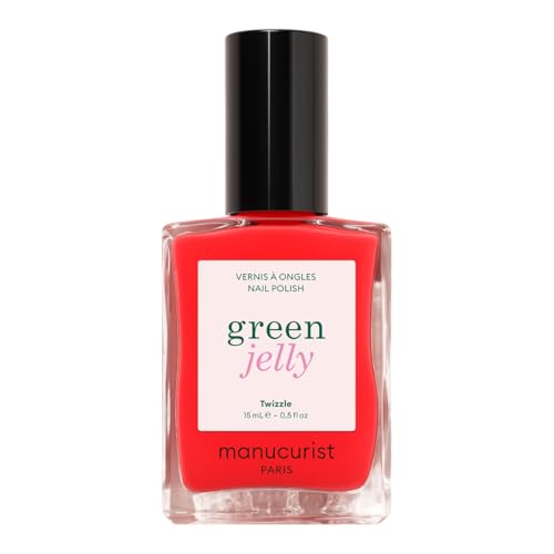 Manucurist Jelly Green Smalto Rosso Vivo Twizzle
