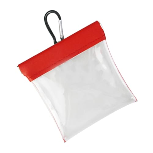 GKOXUQ Clear Golfs Tees Storage Bag with Clip Portable Golfs Tees Pouches Waist Bag Light Weight Golfs Tees Holder Pouches Enduring