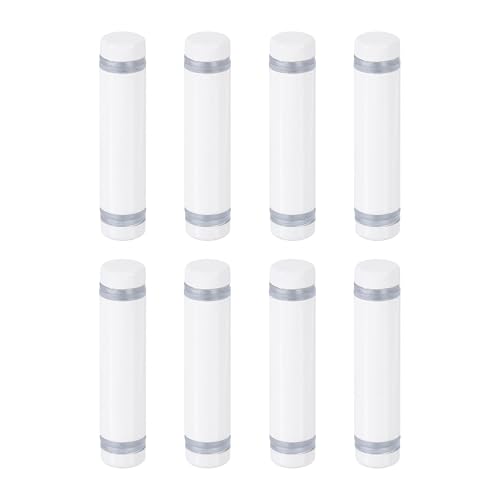 Vis entretoises à double tête en acier inoxydable blanc x8 pour support de panneau en verre