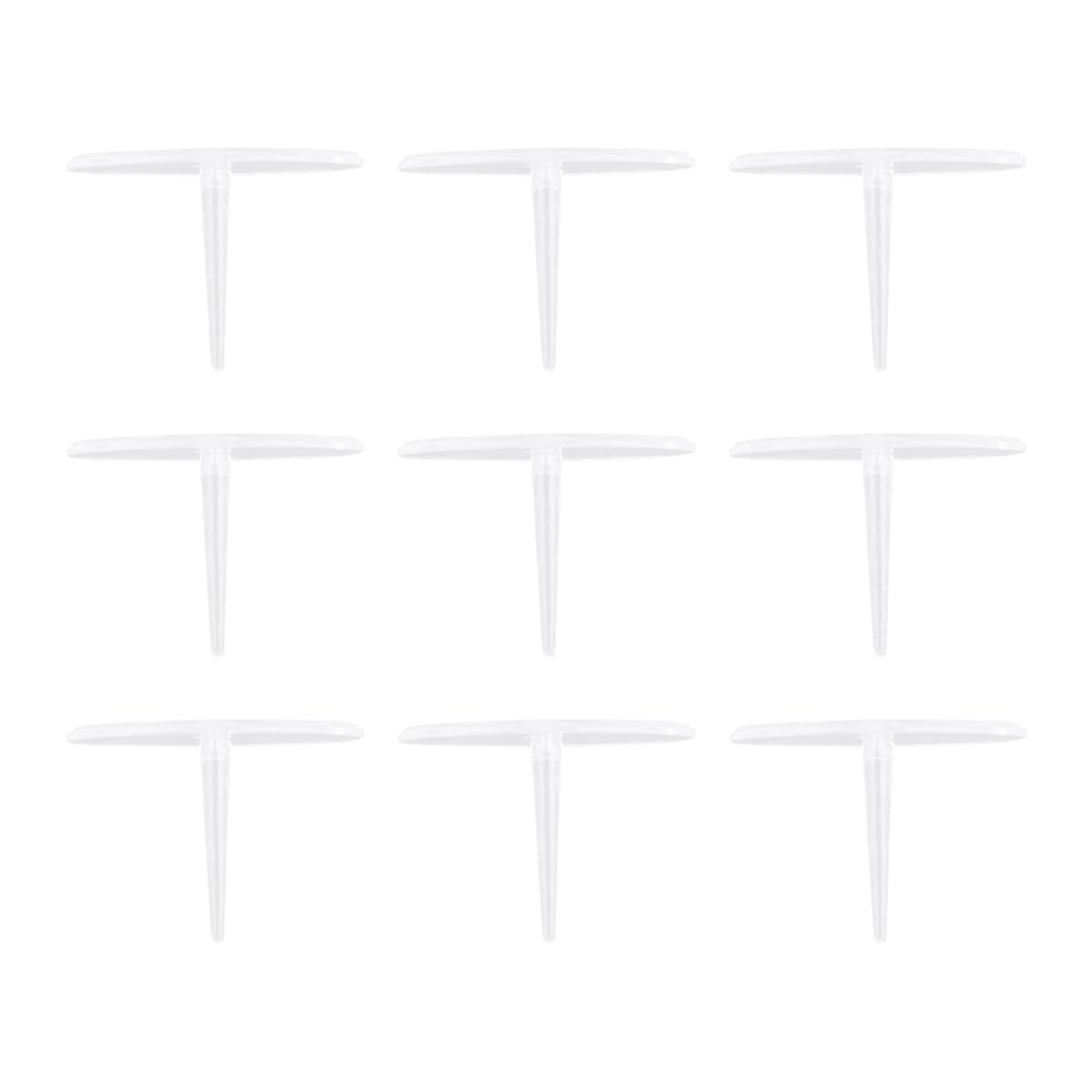 Clous en plastique gâteaux Hemoton ronds 5x5 cm à base large stable