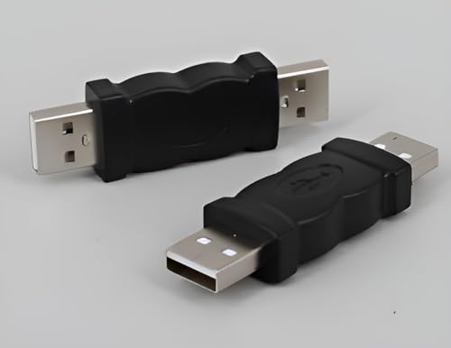 Image of ( USB2.0 Joiners USB Male to Male, USB M ale to Female, 4 Pieces U S B 2.0 Connectors - USB-A Type Male to USB-A Type Male Connector, 90 Degree & 270 Degree Connectors