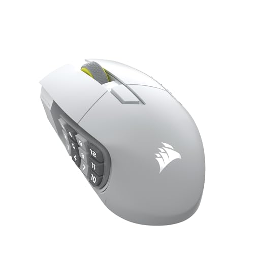 Corsair Scimitar Elite Wireless SE MMO Gaming Maus – 33.000 DPI, 16 Programmierbare Tasten,...