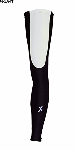 Sparx Super Roubaix térmico de lã respirável para ciclismo, polainas, mangas para as pernas, Black/W