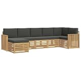【Costruzione robusta in acacia】Questo set di divani angolari in legno massello di acacia è perfetto per arricchire giardini, patii e aree intorno alla piscina. La tonalità marrone naturale si fonde bene con l'ambiente esterno, assicurando stile e resistenza per lungo tempo.