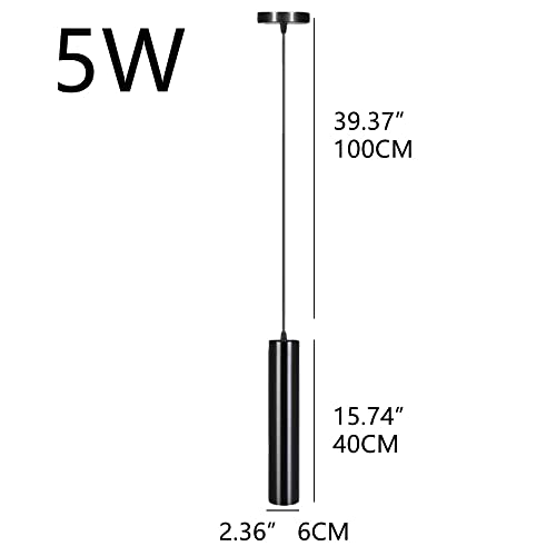 Lampe suspendue noire créative pour éclairer une table de chevet de chambre - 2