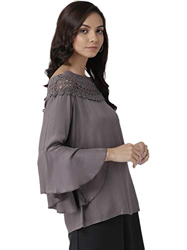 Image of Style Quotient Women Solid Viscose Rayon Smart Casual top
