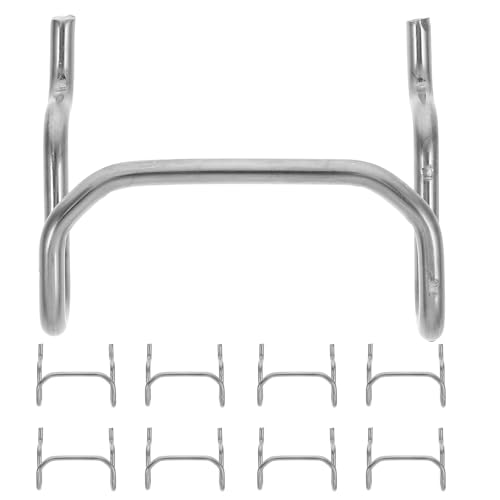 Ciieeo Ganchos Metálicos para Tablero Perforado, 10 Unidades, Resistentes, Ideales para Colgar Herramientas y Utensilios en Taller o Cocina