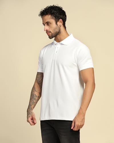 Image of VastraVibes Men's Polo Regular Fit T-Shirt