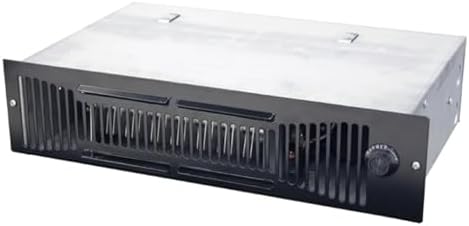 Qmark QTS1500T Toe Kick Heater for Basements, Bathrooms, Offices, and Tight Spaces, 1500 Watt, 120 Volt, Black