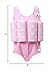 Lemandii One-Piece Children Buoyancy Swimsuit Swim Vest Detachable Float Swimwear, Perfect for Kids or Baby Learn to Swimming (Pink, S)