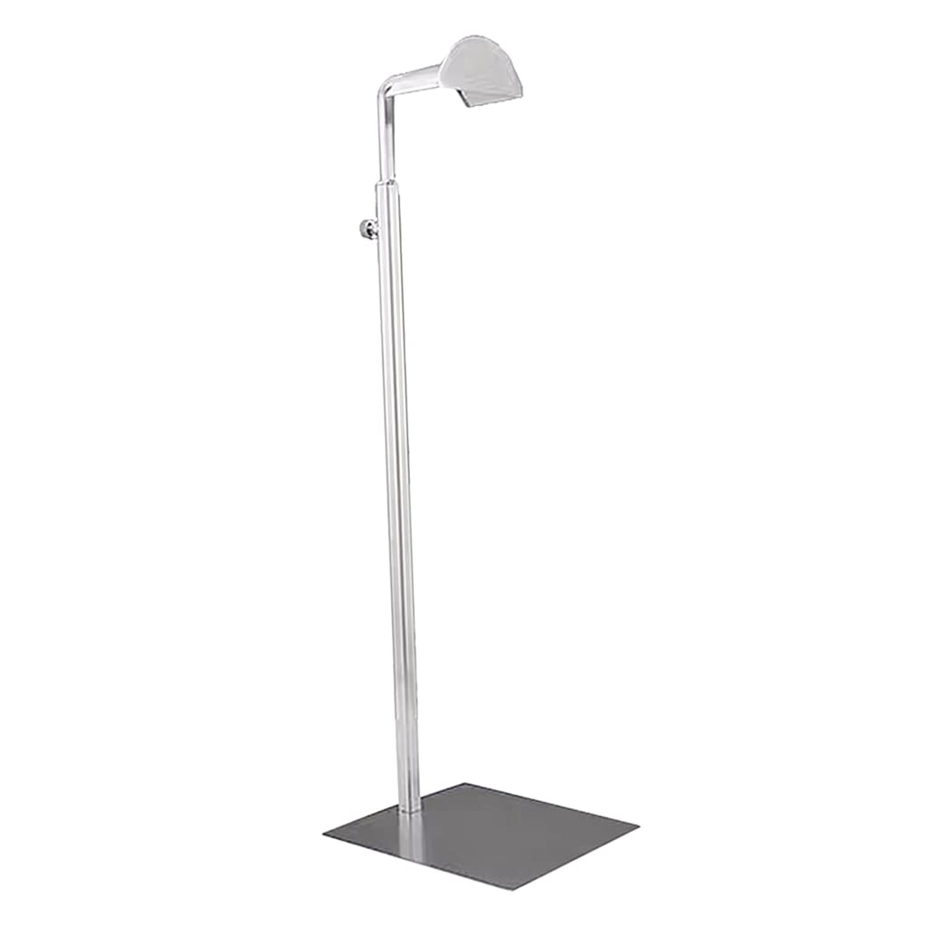 CGJseFH coat stand, Simple Coat Rack Polished Hanging Bag Handbag Shelf Display Stand Purses Single Hook Adjustable Height Decor Clothes Hanger(Silver)