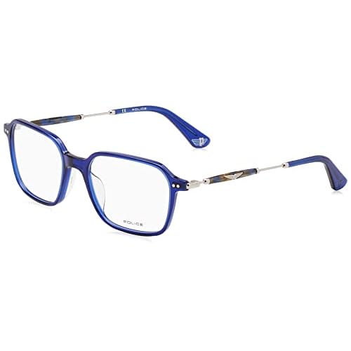 POLICE VPLE98 Gafas, TRANSP.Blue, 52 Unisex Adulto