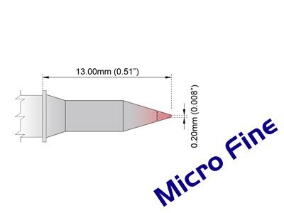 Image of Thermaltronics M7C002 Conical 0.20mm (0.008in), Micro Fine