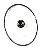 Oval Glass Lid for 7 Qt Oval Slow Cooker, Replacement Cover with Silicone Ring, Compatible with Crockpot, Hamilton Beach, Black+Decker slow...