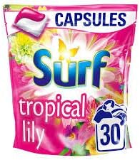 Surf Tropical Lily Washing Capsules 30 Wash 30 per pack