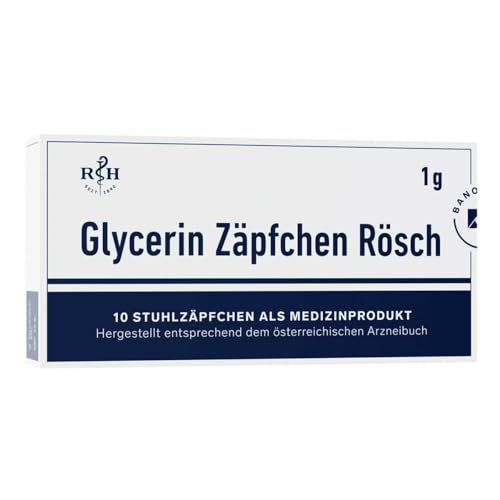 GLYCERIN ZÄPFCHEN Rösch 1 g gegen Verstopfung 10 St