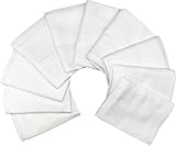 Vous pouvez également utiliser les chiffons lorsqu'ils sont pliés. Ils sont longs, fins et très épais et donc très absorbants. Parfait si vous le posez sur votre épaule comme bavoir.