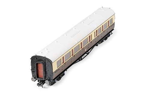 Hornby R40467 GWR Collet Coaches Corridor Composite LH 6521 Coach, Brown/Cream, 00 Gauge - Image 4