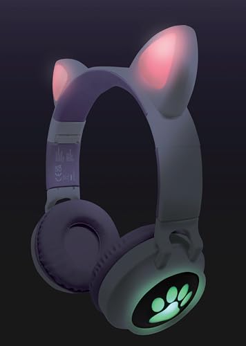 Image of LEXiBOOK, 2-in-1 Bluetooth Headphones, HPBTKT | Wireless & Wired, LED lights, Foldable, Adjustable, Rechargeable