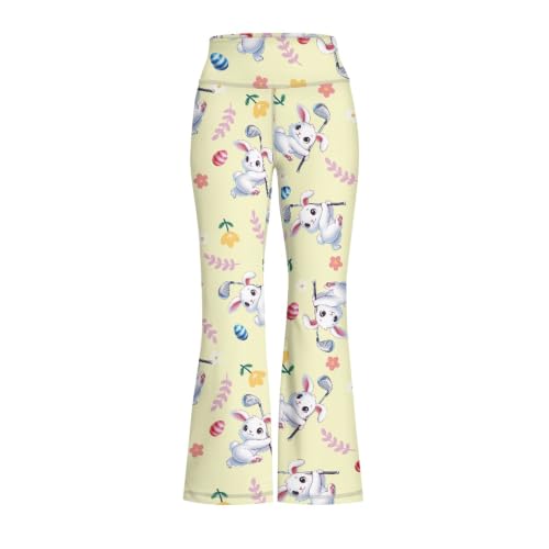 Pantalones casuales de conejo de Pascua Watdotory de algodón ligero