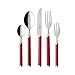 Villeroy & Boch - Play! Set de cubertería Red Roses de 30 piezas | Cubertería de acero inoxidable con mangos de plástico rojo para hasta 6 personas, apto para lavavajillas