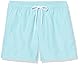 Amazon Essentials Herren Badehose, schnell trocknend, 13 cm, Hellblau, M