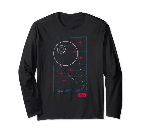 T-shirt Star Wars Death Star in Range manches longues vêtement de collection