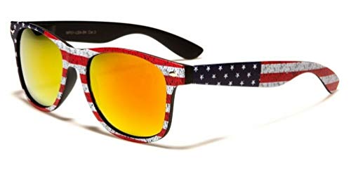 USA American Flag Retro Patriotic Classic Square Sunglasses