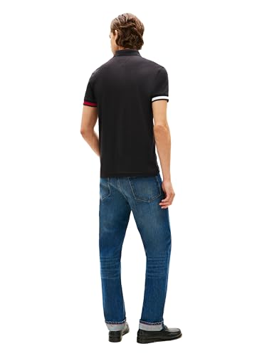 Image of Tommy Hilfiger Mens Short Sleeve Casual Polo Shirts in Regular Fit with Liquid Cotton