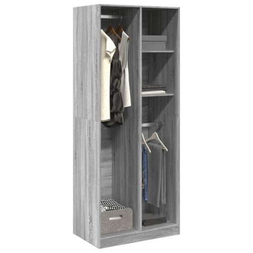 Genérico Armario de Madera de ingeniería Gris Sonoma 80x50x200 cm,Mobiliario,Armarios y Almacenamiento,Armarios roperos,3307761