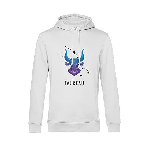 Sweat à capuche Taureau astrologie céleste et stellaire pour passionné d'horoscope
