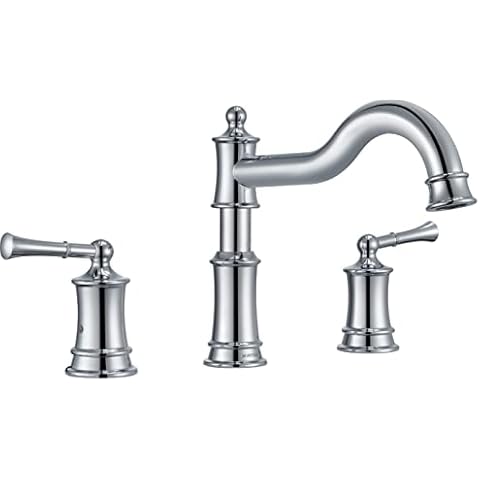 WINKEAR Roman Bathtub Faucet with Swivel Spout Cover
