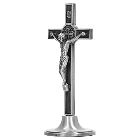 Jeanoko Silver Jesus Crucifix Wall Cross Cover