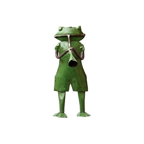 De Kulture Handcrafted Recycled Iron Frog Wall Mount Decorative Collectible Figurine Showpiece Beautify Home Office Ideal for Holiday New Year Party Decoration 5.5x2(LW) Inches Cover