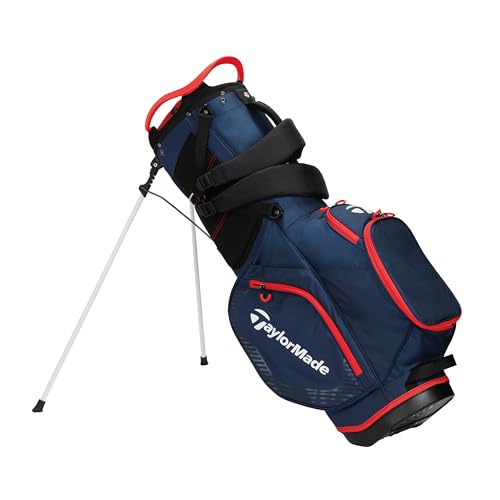 TaylorMade Pro Stand Bag 24SS TF531 Mens Caddy Bag Navy/Red