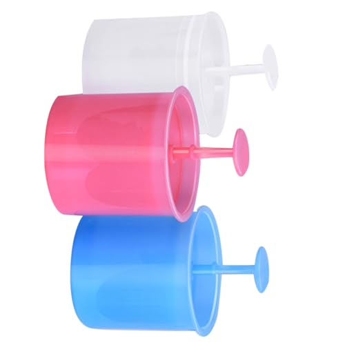 Sewroro Kit de 3 Fabricantes de Burbujas Faciales de Plástico, Taza de Espuma Portátil para Limpieza Facial, Lavado de Manos y Champú, Accesorio Compacto y Multiusos para Color Aleatorio