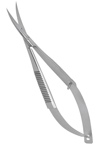 Medxpress Micro Scissors 4.5' Curved Stainless Steel Embroidery Scissors Extra Sharp Applique...