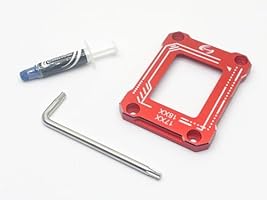 CoolerOne CPU Contact Frame for Intel LGA1700 LGA1800 LGA1851 Retrofit Kit, CPU Bracket for Intel 12th 13th 14th 15th Generation Anti-Bending Buckle Red