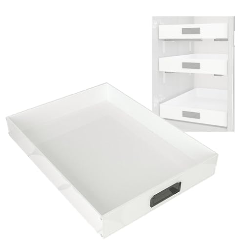 Pull Out Drawers for Cabinets, Shoe Racks, Cupboards, Sliding Shelves, Kitchen and Bathroom Pantry Drawers, Pull Out Trays (57.5 x 40.5cm)