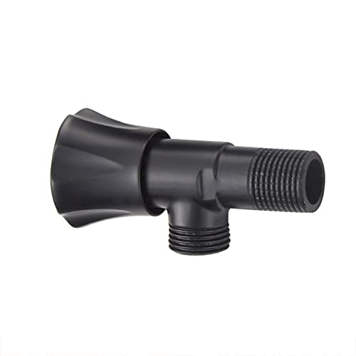 Valve d'arrêt d'angle 1/2 Pouce robinet d'équerre noir pour arrivée d'eau