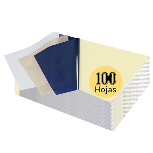 TransOurDream-vieja marca.A4 Papel de calco para tatuajes,Tattoo Transfer Paper, 100 Hojas Papel de Transferencia de Tatuaje,Papel Calco de Carbón para impresora máquina deTattoo