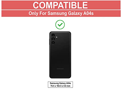 Image of Zapcase Back Case Cover for Samsung A04s | Compatible for Samsung A04s Back Case Cover | 360 Degree Back Cover Case | Clear Case with Camera Protection | (TPU + PC | Matte Black)