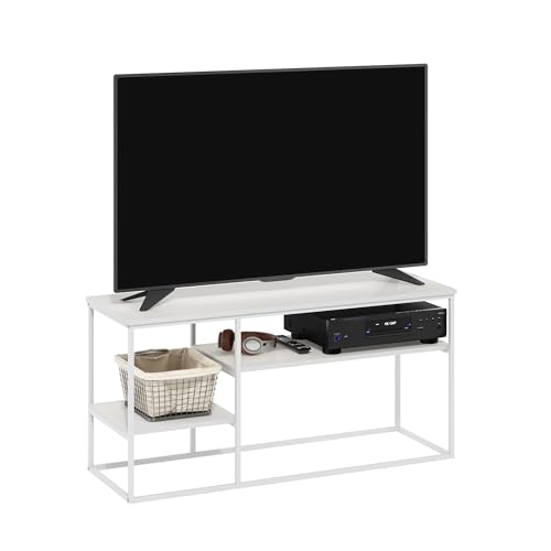 Furinno Moretti Modern Lifestyle TV-Ständer für Fernseher bis zu 50 Zoll, Solides Weiß/Weiß Furinno Moretti Modern Lifestyle TV-Ständer für Fernseher bis zu 50 Zoll, Solides Weiß/Weiß