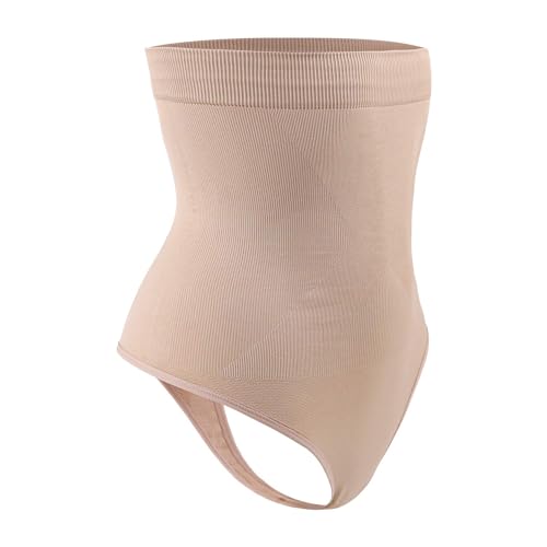 Image of DREAM SLIM Women's High-Waist Seamless Body Shaper Briefs Firm Control Tummy Thong Shapewear Panties Girdle Underwear
