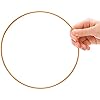 ZOOFOX 15 Pack Metal Hoops for Crafts, Gold Dream Catcher Rings 4Inch/ 6Inch/ 8Inch/ 10Inch/ 12Inch, Floral Hoop Wreath Macrame Craft Ring for Making Wedding Wreath Decor, DIY Wall Hanging #2